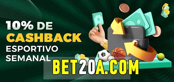 10% de bônus de cashback na bet20 