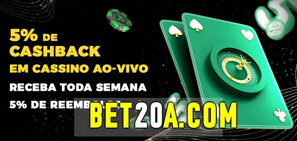 Promoções do cassino ao Vivo bet20 